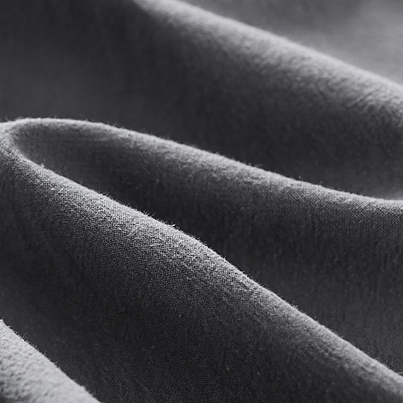 Conjunto de 2 piezas de camisa y pantalones de algodón con cuello en V y media manga con bolsillos para meditación de Buddha Stones para hombre - image 15