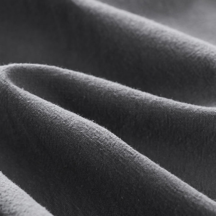 Conjunto de 2 piezas de camisa y pantalones de algodón con cuello en V y media manga con bolsillos para meditación de Buddha Stones para hombre - image 15