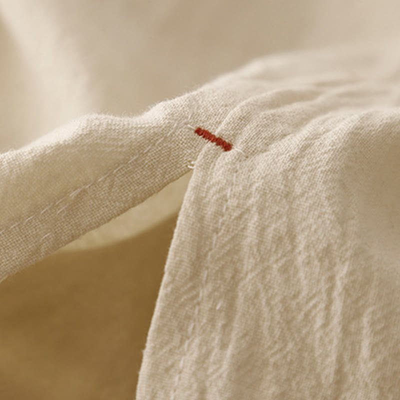 Pantalones casuales de algodón con aberturas laterales y pernera ancha para mujer, largos 7-8, con bolsillos , de Buddha Stones - image 7