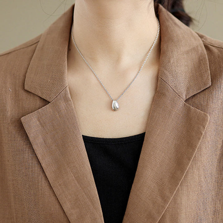 Abrigo de lino y algodón con solapa y diseño informal de botones de otoño con Buddha Stones y bolsillos para mujer - image 10