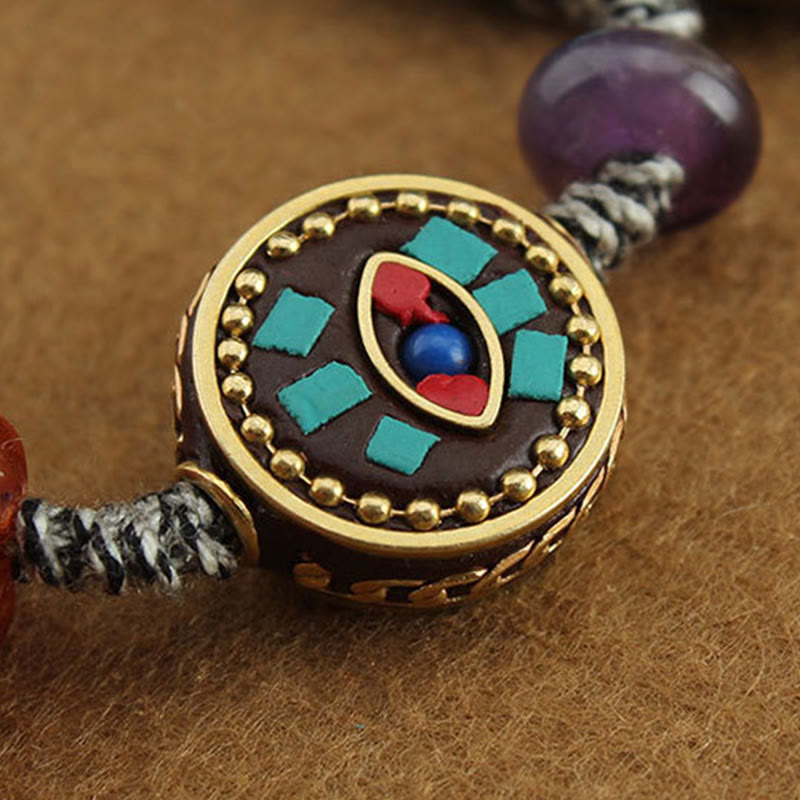 Pulsera de cuerda protectora de zakiram con ojo de Buddha Stones de Buda - image 13