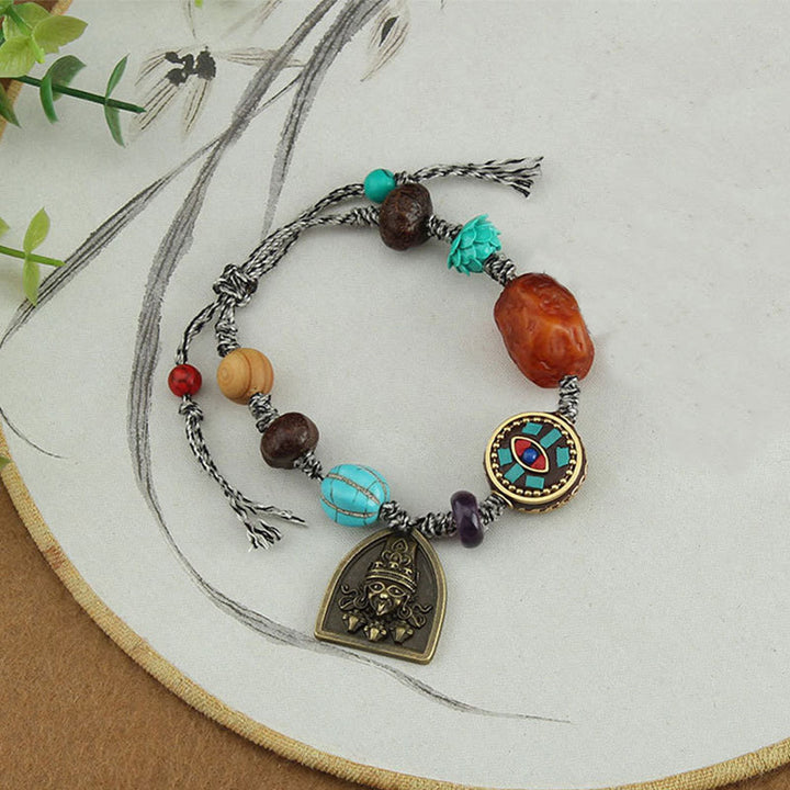 Pulsera de cuerda protectora de zakiram con ojo de Buddha Stones de Buda - image 10