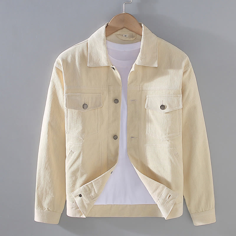 Chaqueta de algodón para hombre, con diseño de botones, manga larga y bolsillos, con estampado de Buddha Stones - Encaje antiguo - US/UK/AU42, EU52 (3XL) - image 0