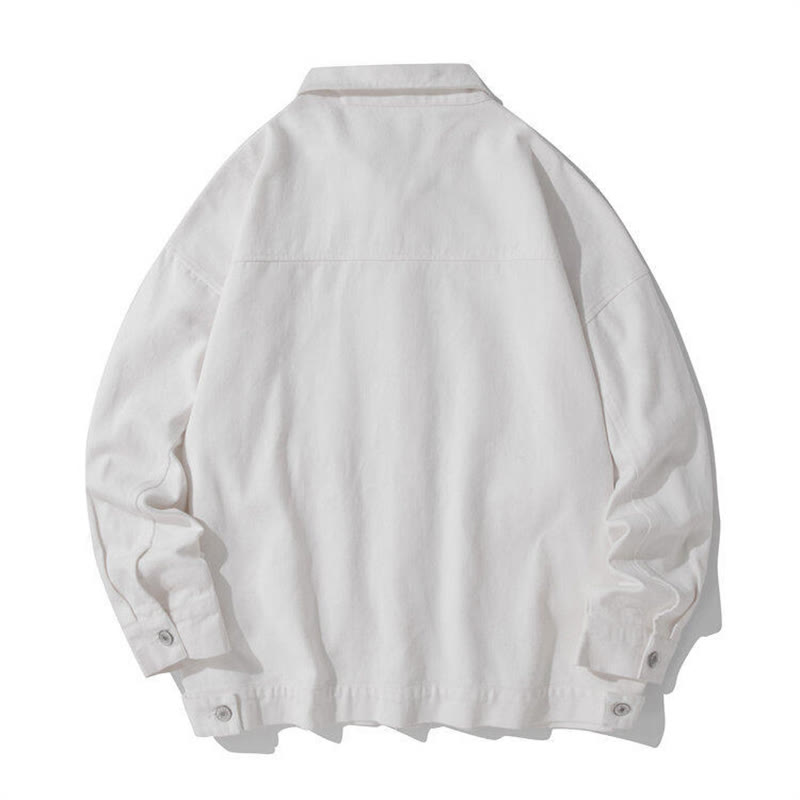 Chaqueta de algodón para hombre, con cuello alto, botones y manga larga, con estampado de Buddha Stones y bolsillos. - image 7