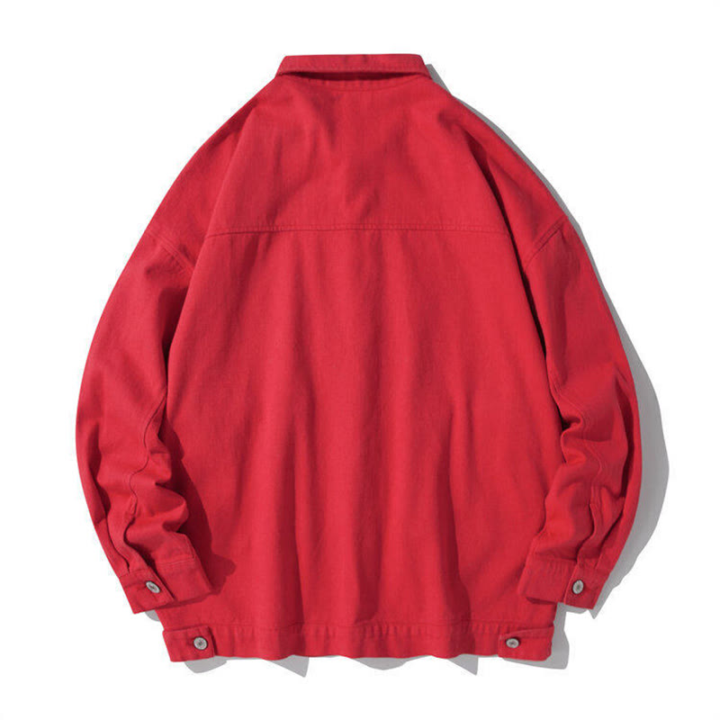 Chaqueta de algodón para hombre, con cuello alto, botones y manga larga, con estampado de Buddha Stones y bolsillos. - image 11