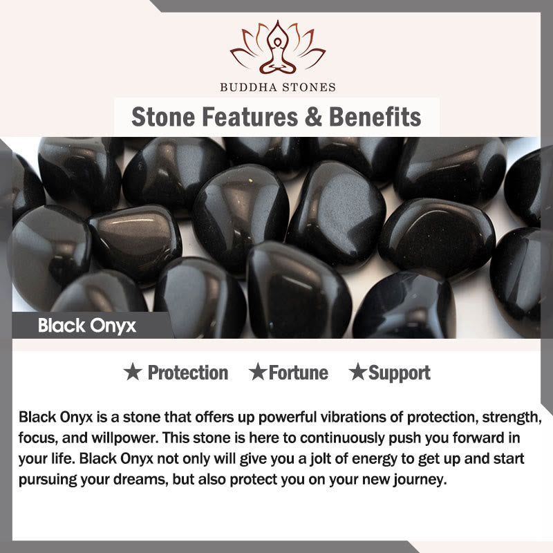 Buddha Stones de la fortuna con diseño de gato negro y ónix negro natural de cerámica. - image 8