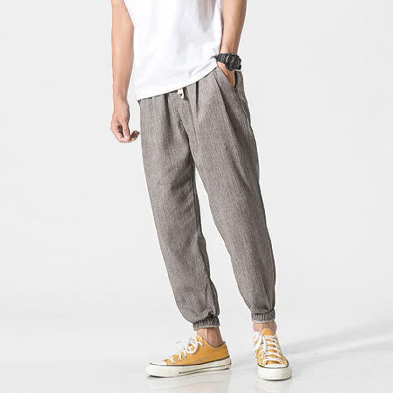 Pantalones de hombre con diseño de Buddha Stones y cordón ajustable con bolsillos - image 5