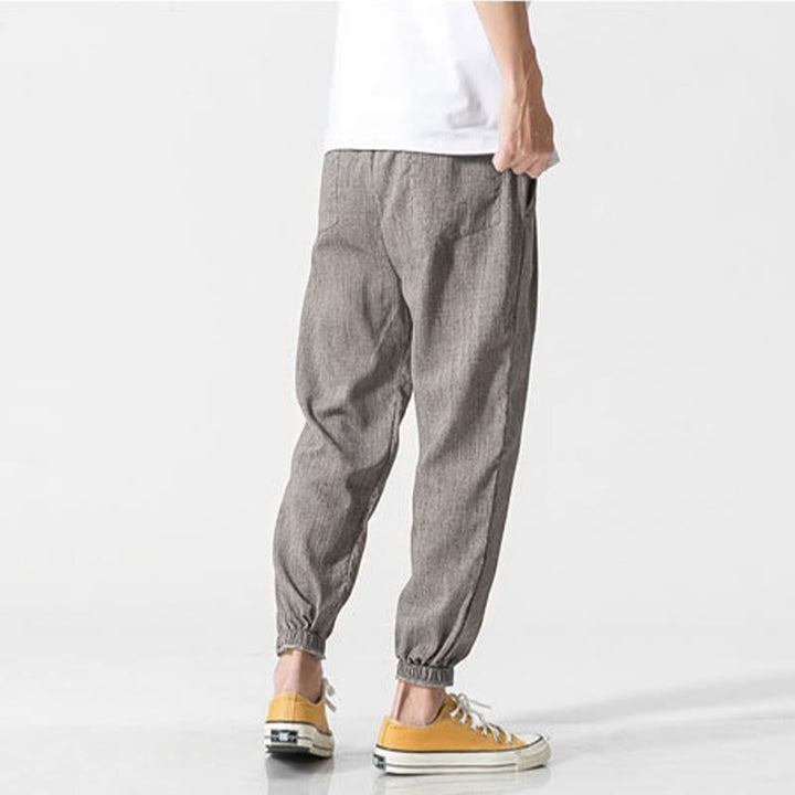 Pantalones de hombre con diseño de Buddha Stones y cordón ajustable con bolsillos - image 5