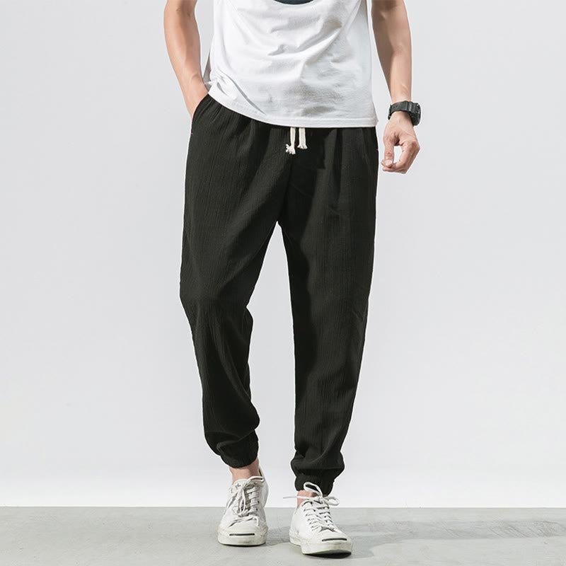 Pantalones de hombre con diseño de Buddha Stones y cordón ajustable con bolsillos - Negro - US/UK/AU46, EU56 (5XL) - image 12