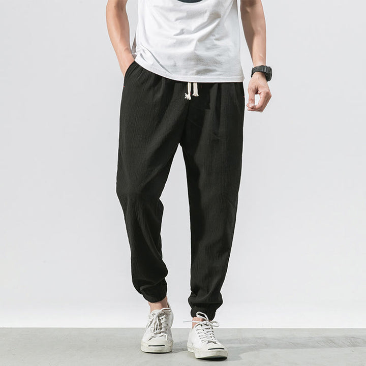 Pantalones de hombre con diseño de Buddha Stones y cordón ajustable con bolsillos - Negro - US/UK/AU46, EU56 (5XL) - image 12