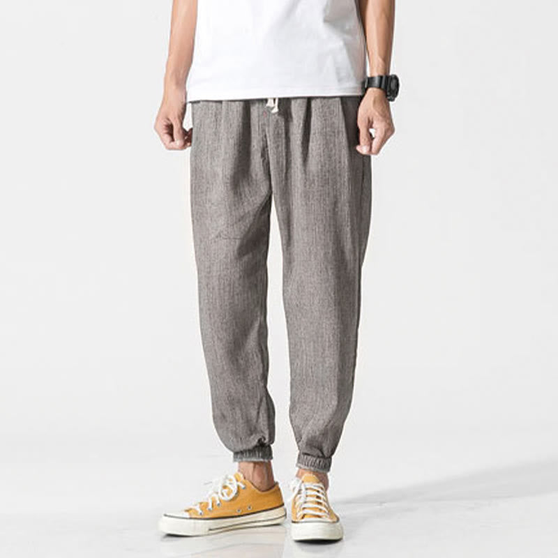 Pantalones de hombre con diseño de Buddha Stones y cordón ajustable con bolsillos - image 3