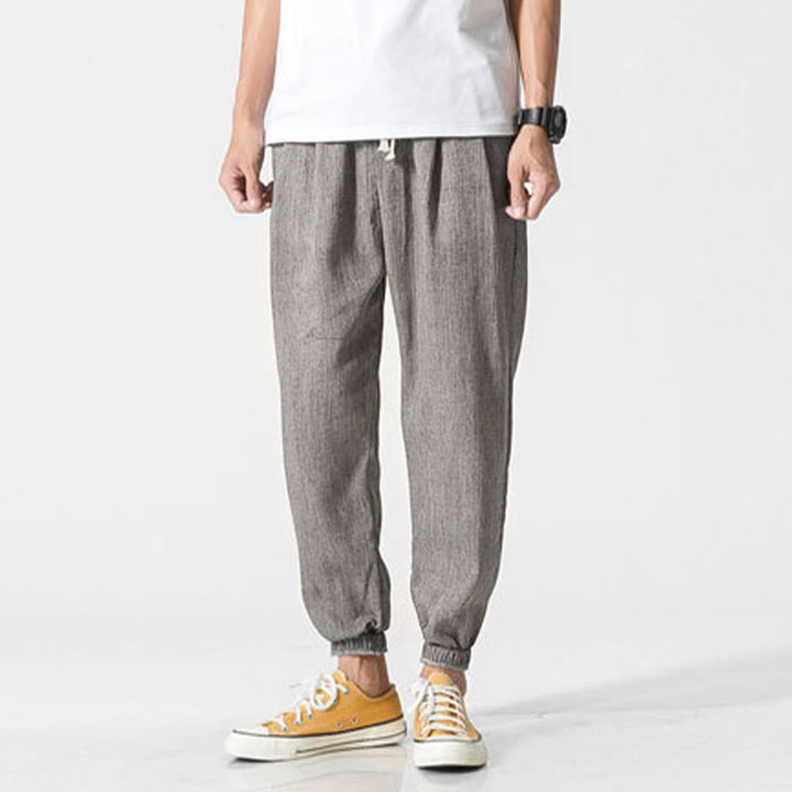 Pantalones de hombre con diseño de Buddha Stones y cordón ajustable con bolsillos - image 3