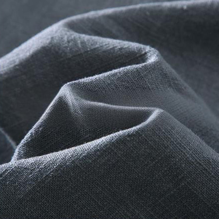 Chaqueta de lino y ramio con solapa y botones de manga larga para hombre, estilo Buddha Stones Commute, con bolsillos - image 6