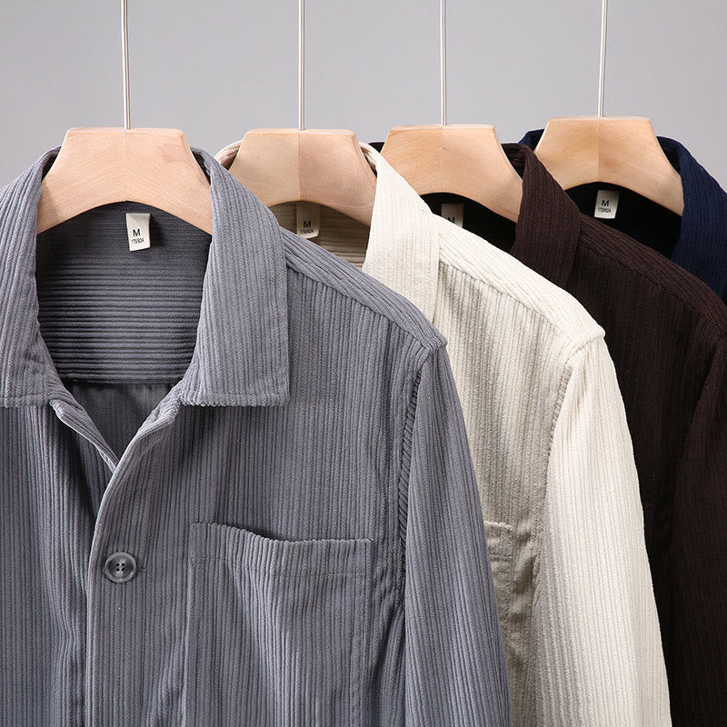 Chaqueta de hombre con solapa de manga larga, botones y bolsillos, con diseño de Buddha Stones otoñales - image 12