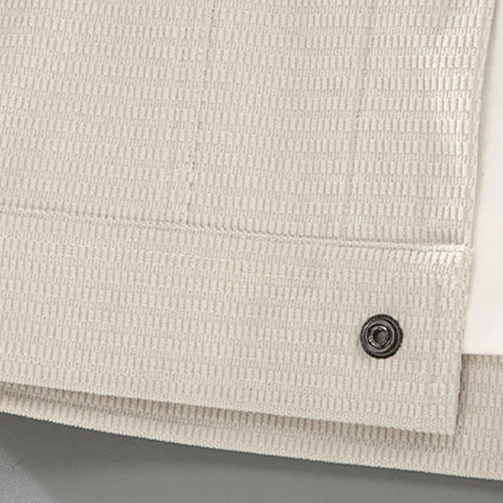 Chaqueta de manga larga para hombre con solapa y botones y bolsillos de Buddha Stones Commute - image 2