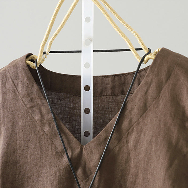 Chaleco vintage de verano con cuello en V y estampado de Buddha Stones para mujer - image 2