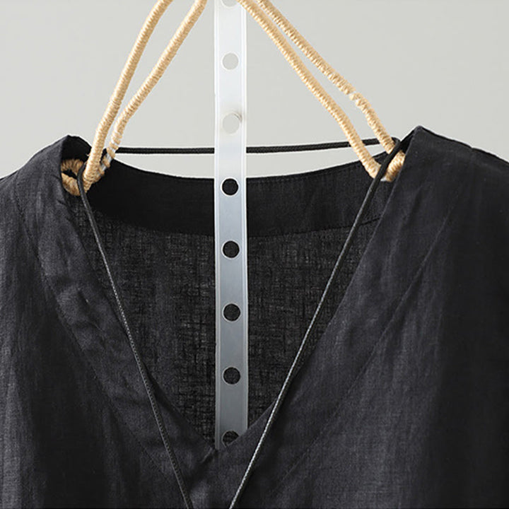 Chaleco vintage de verano con cuello en V y estampado de Buddha Stones para mujer - image 12