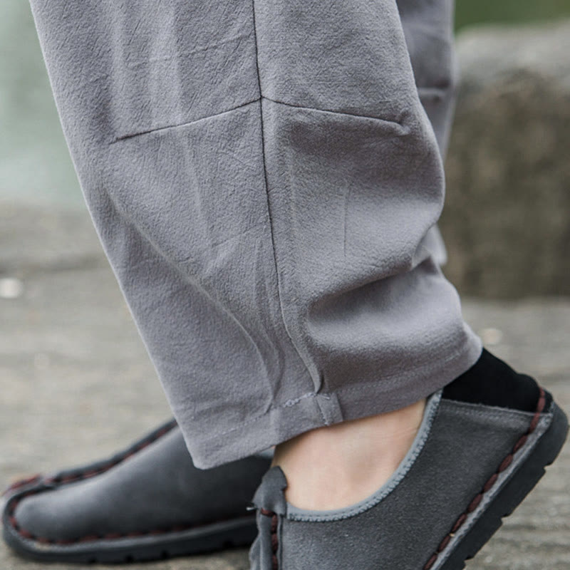 Pantalones bombachos casuales lisos con bolsillos para hombre Buddha Stones - image 18