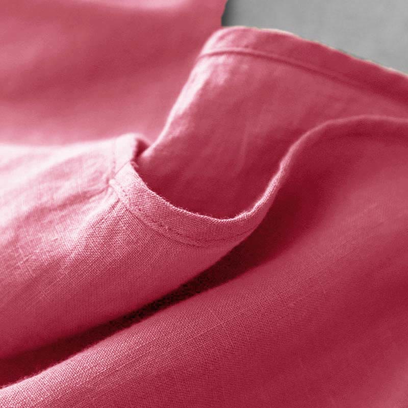 Chaleco de lino y algodón para mujer con diseño de correa ajustable y diseño de Buddha Stones de verano - image 27