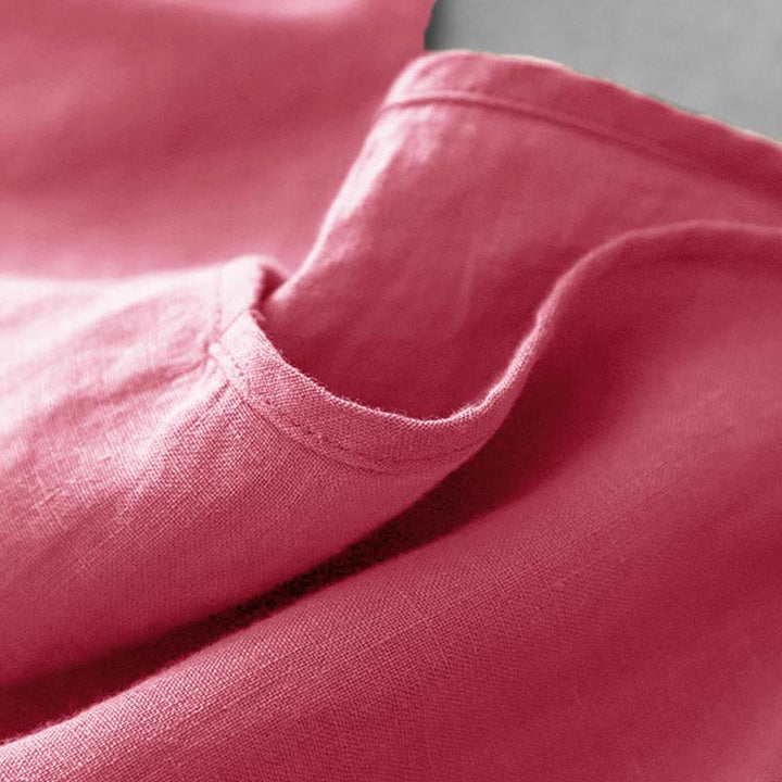 Chaleco de lino y algodón para mujer con diseño de correa ajustable y diseño de Buddha Stones de verano - image 27