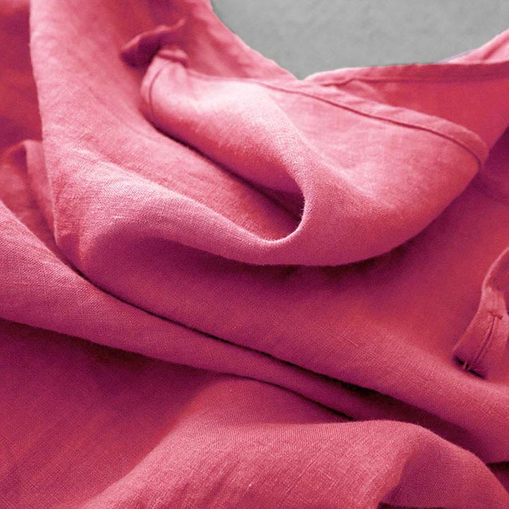 Chaleco de lino y algodón para mujer con diseño de correa ajustable y diseño de Buddha Stones de verano - image 30