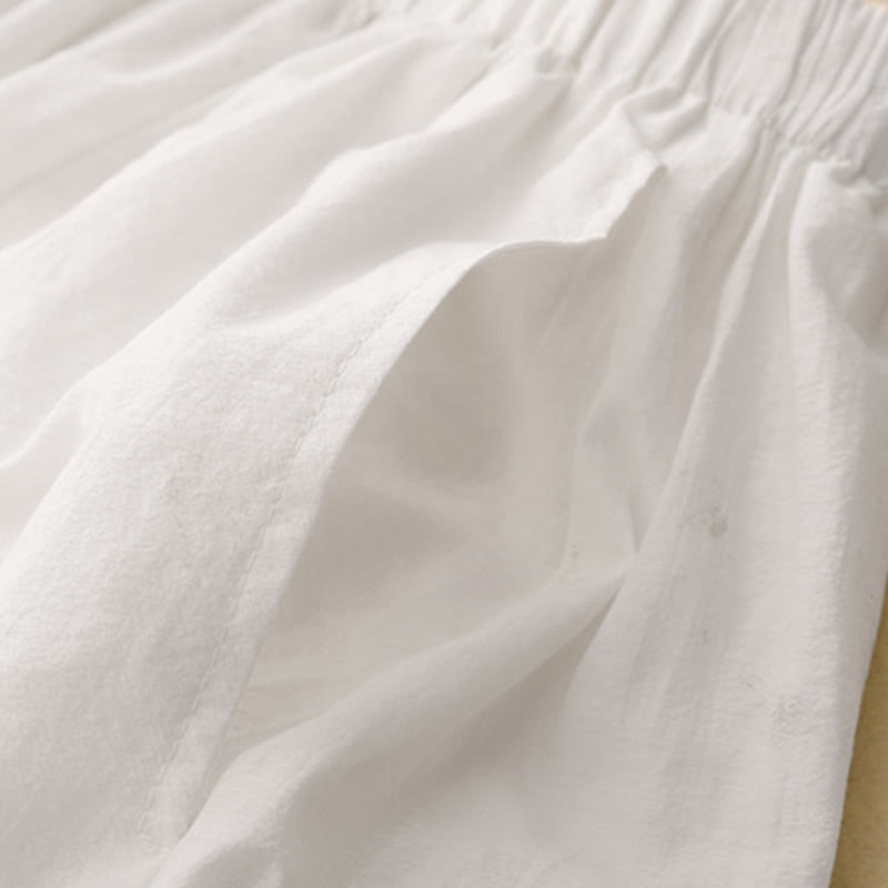 Pantalones harén informales con diseño sencillo y bolsillos para mujer con Buddha Stones - image 7