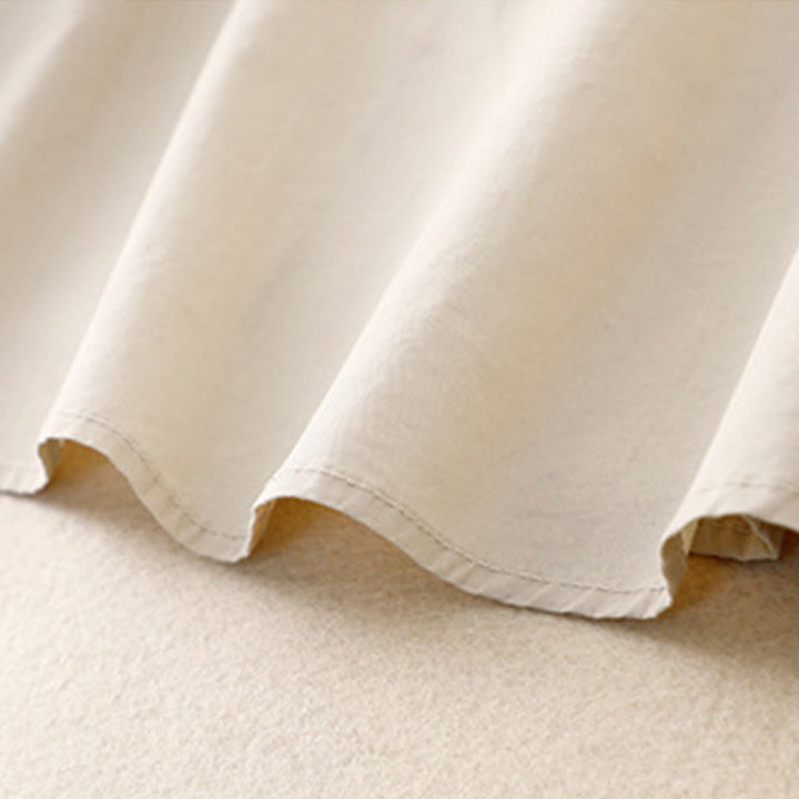 Chaqueta de pana de algodón con cuello alto y diseño liso de Buddha Stones para mujer - image 16