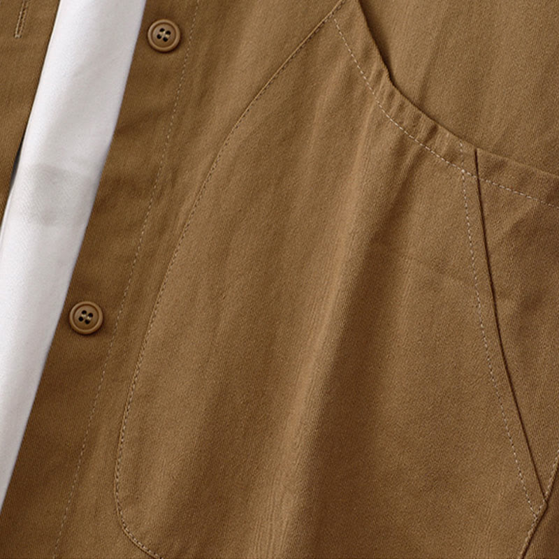 Chaqueta de algodón de manga larga para mujer con bolsillos y estampado de Buddha Stones - image 5