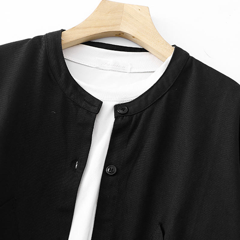 Chaqueta de algodón de manga larga para mujer con bolsillos y estampado de Buddha Stones - image 10