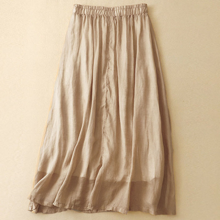 Falda de mujer de 7-8 pulgadas de largo con diseño étnico vintage de bordado de Buddha Stones. - image 11