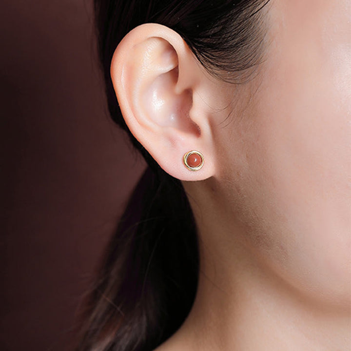 Pendientes de plata de ley 925 con Buddha Stones , jade hetiano, ágata y ámbar de la suerte  - image 13