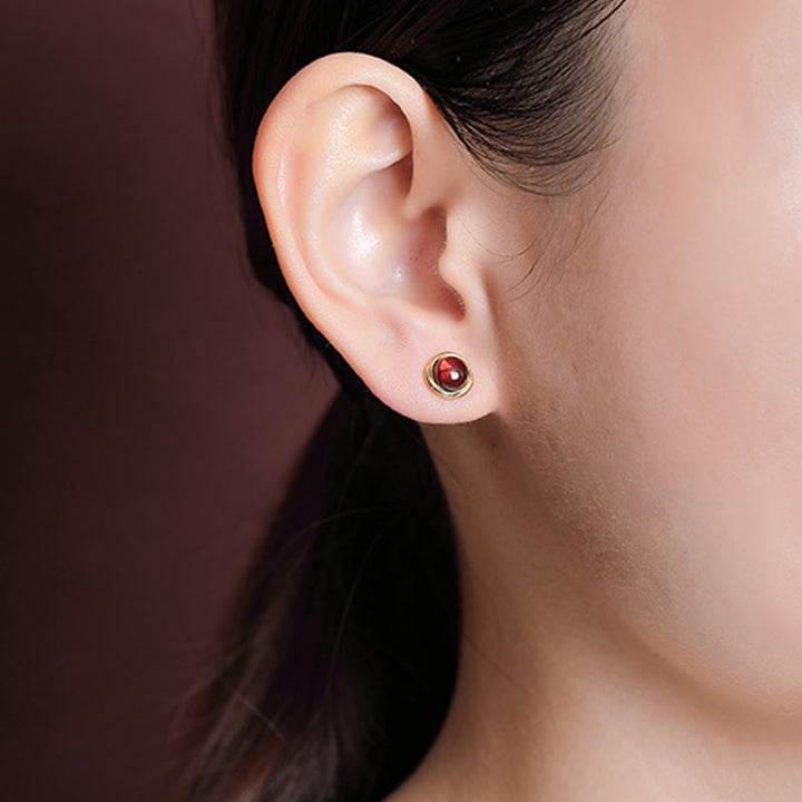 Pendientes de plata de ley 925 con Buddha Stones , jade hetiano, ágata y ámbar de la suerte  - image 17