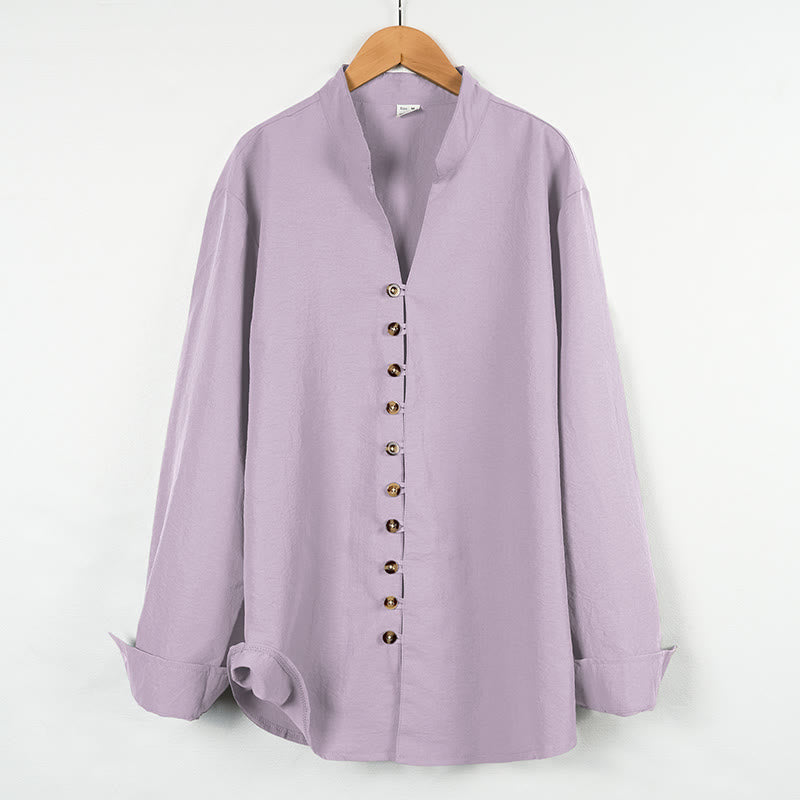 Camisa de manga larga para hombre con botones de color liso y Buddha Stones - Cardo - US/UK/AU46, UE56 (3XL) - image 25