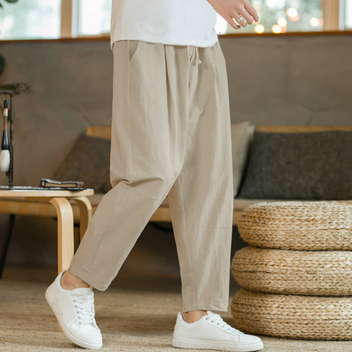 Pantalones de algodón de verano para hombre con bolsillos Buddha Stones - image 3
