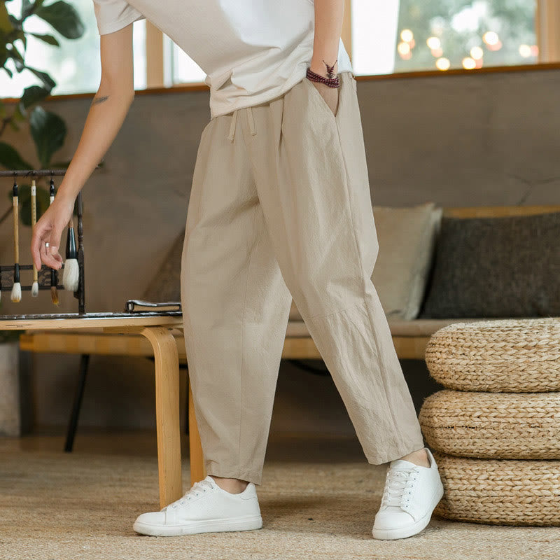 Pantalones de algodón de verano para hombre con bolsillos Buddha Stones - image 1