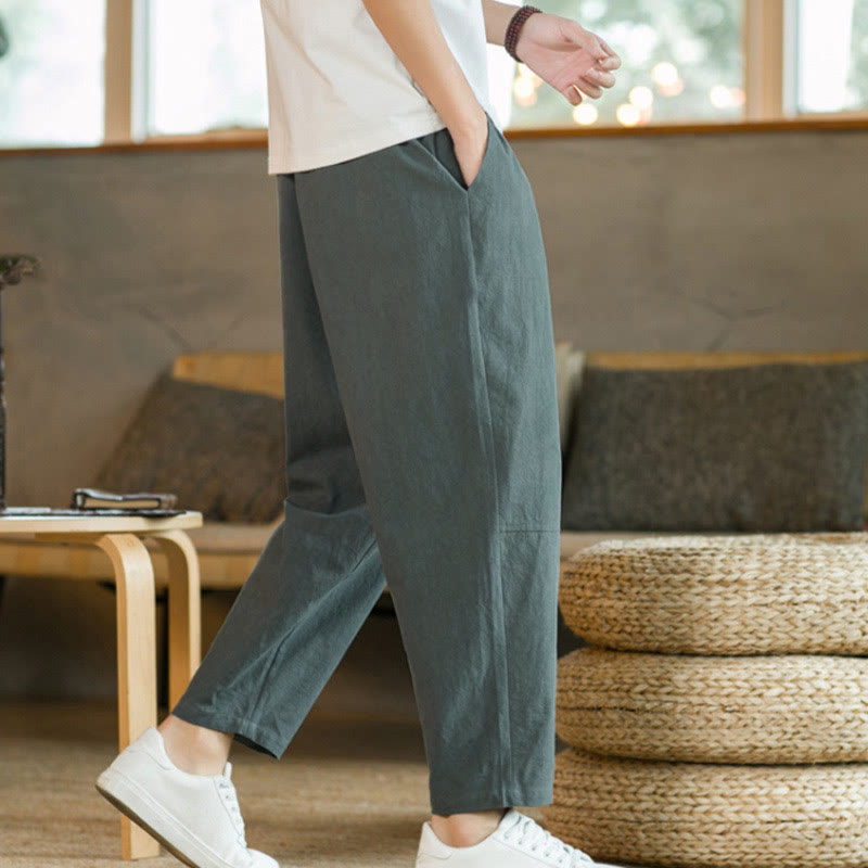 Pantalones de algodón de verano para hombre con bolsillos Buddha Stones - image 7