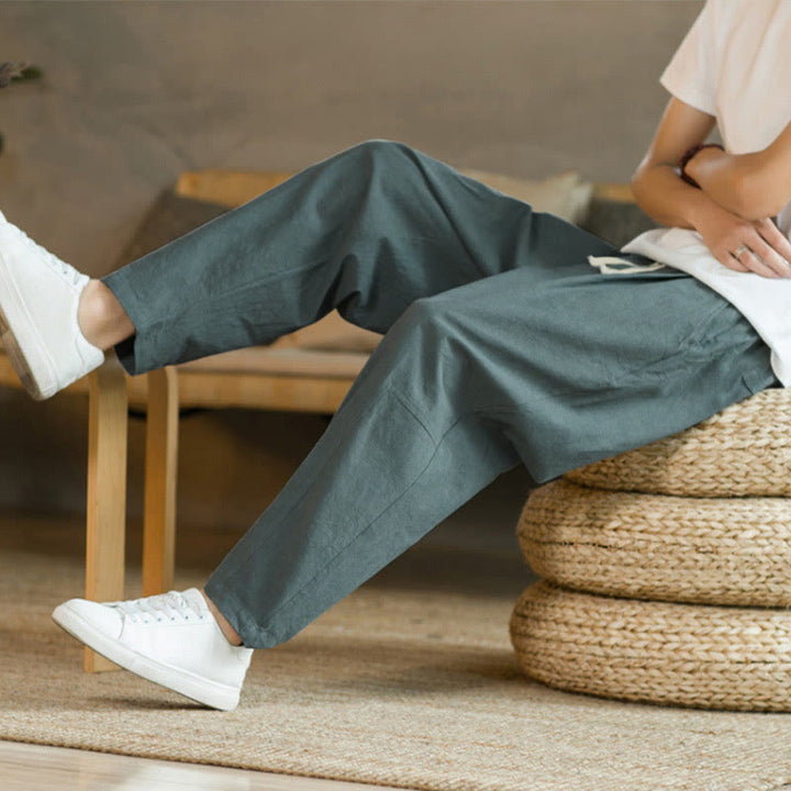 Pantalones de algodón de verano para hombre con bolsillos Buddha Stones - image 7