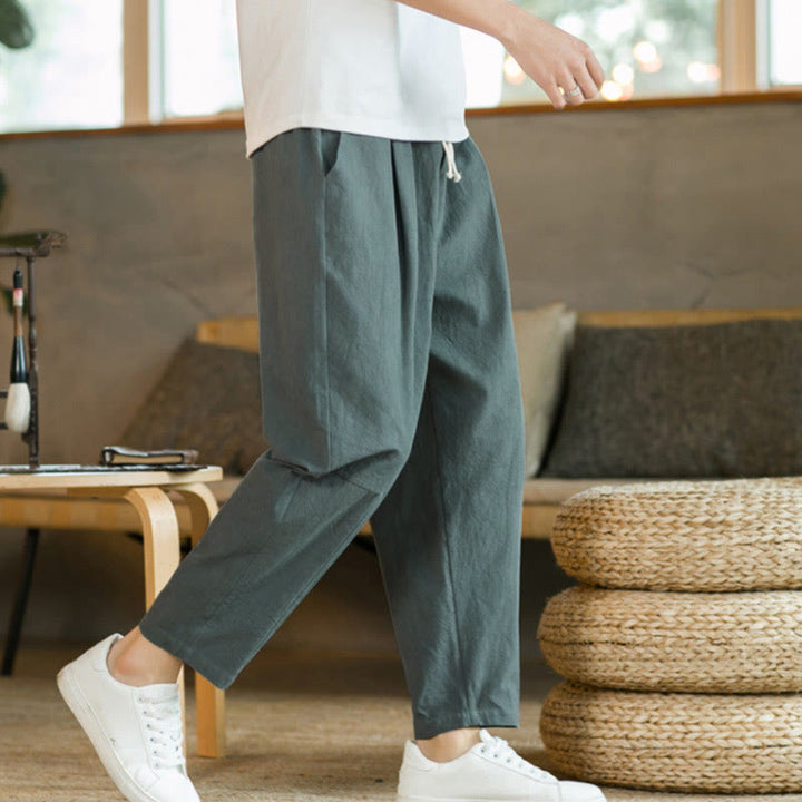 Pantalones de algodón de verano para hombre con bolsillos Buddha Stones - image 5