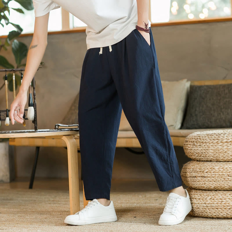 Pantalones de algodón de verano para hombre con bolsillos Buddha Stones - image 17
