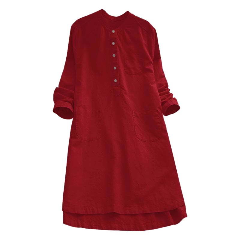 Camisa de mujer de manga larga con botones y bolsillos, con estampado de Buddha Stones. - image 19