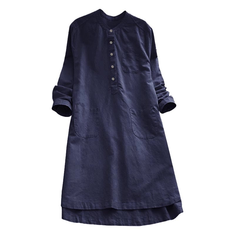 Camisa de mujer de manga larga con botones y bolsillos, con estampado de Buddha Stones. - image 16
