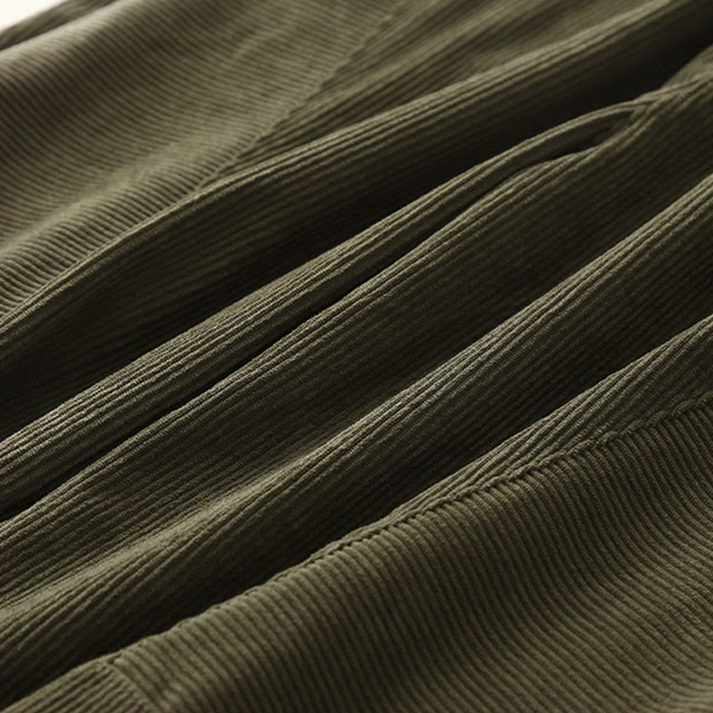 Pantalones harén de pana de algodón con bolsillos para mujer, estilo vintage, Buddha Stones Commute - image 6