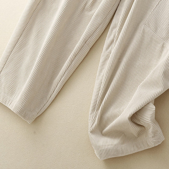 Pantalones harén de pana de algodón con bolsillos para mujer, estilo vintage, Buddha Stones Commute - image 12