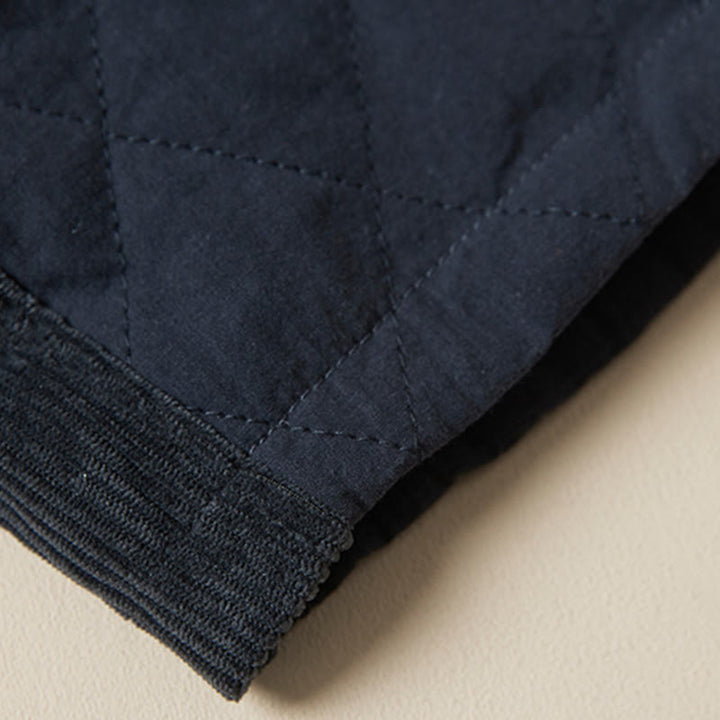 Pantalones térmicos tipo harén de algodón con diseño acolchado de diamantes y Buddha Stones para mujer, con bolsillos - image 7