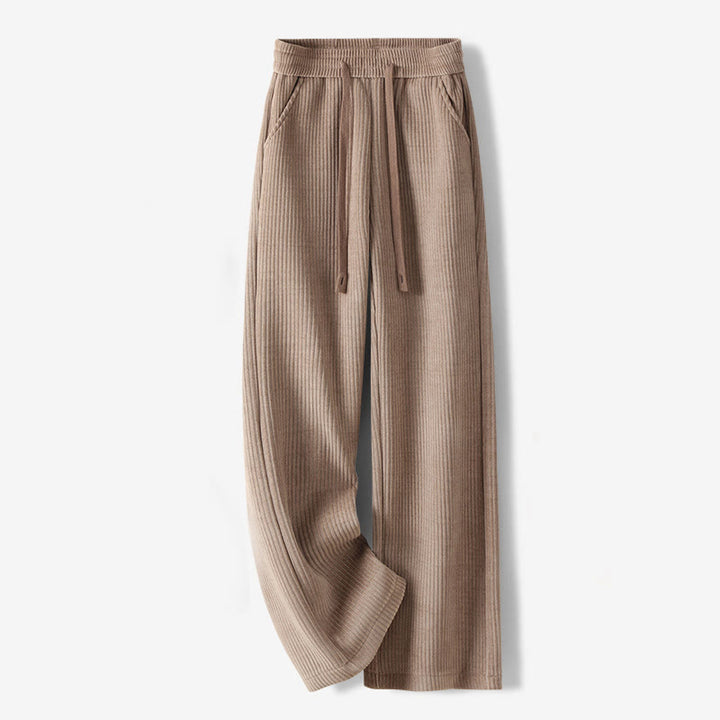 Pantalones casuales Buddha Stones de pana de algodón, pierna ancha, color liso, con forro polar y bolsillos para mujer - BurlyWood - US12, UK/AU16, EU44 (3XL) - image 19
