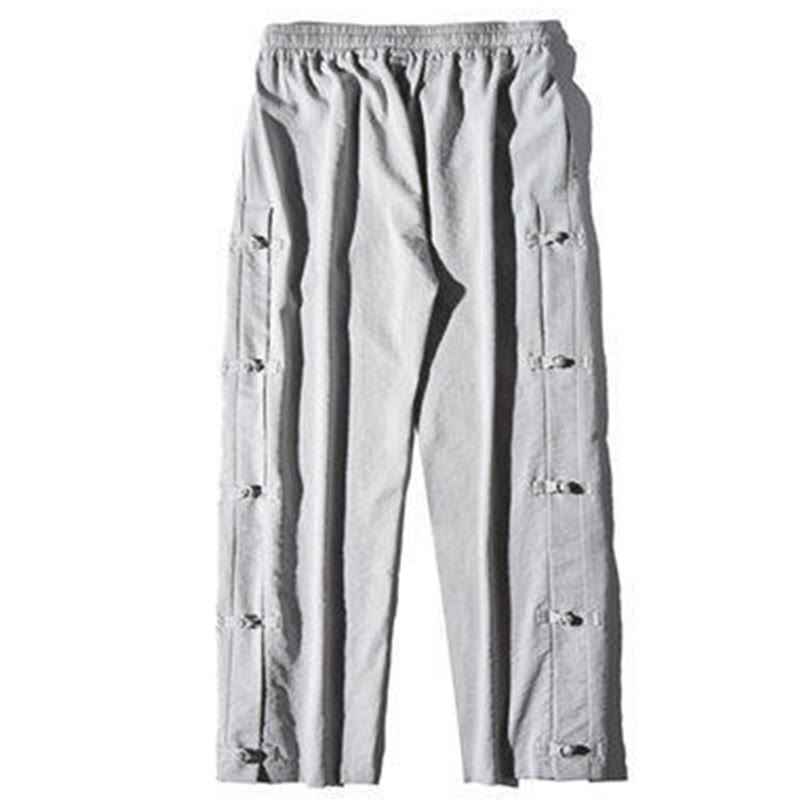 Pantalones anchos para hombre con bolsillos y diseño de grullas y botones de rana con estampado de Buddha Stones - image 21