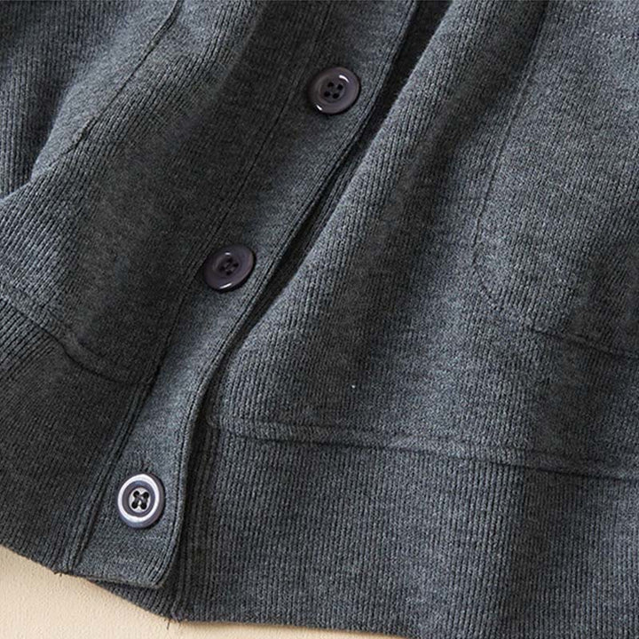 Chaqueta de algodón con capucha y bolsillos para mujer con botones lisos de Buddha Stones - image 3