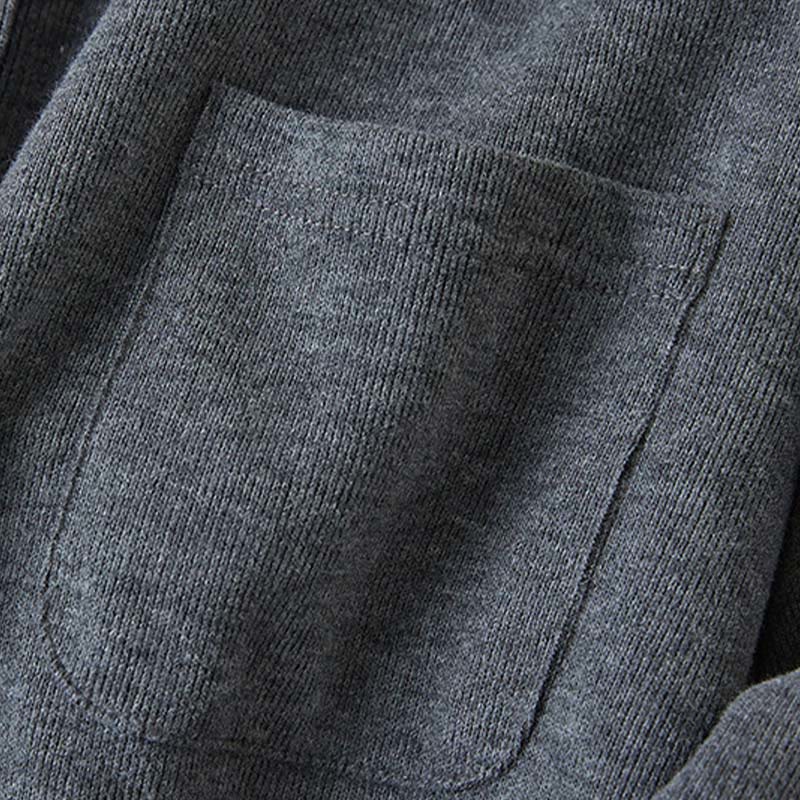 Chaqueta de algodón con capucha y bolsillos para mujer con botones lisos de Buddha Stones - image 4