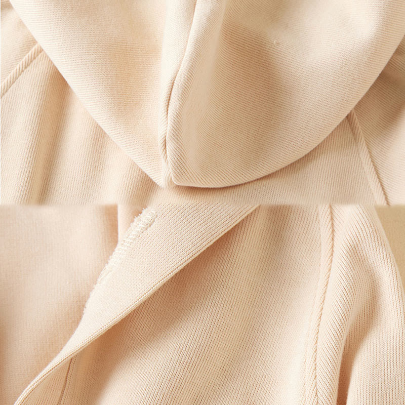 Chaqueta de algodón con capucha y bolsillos para mujer con botones lisos de Buddha Stones - image 11