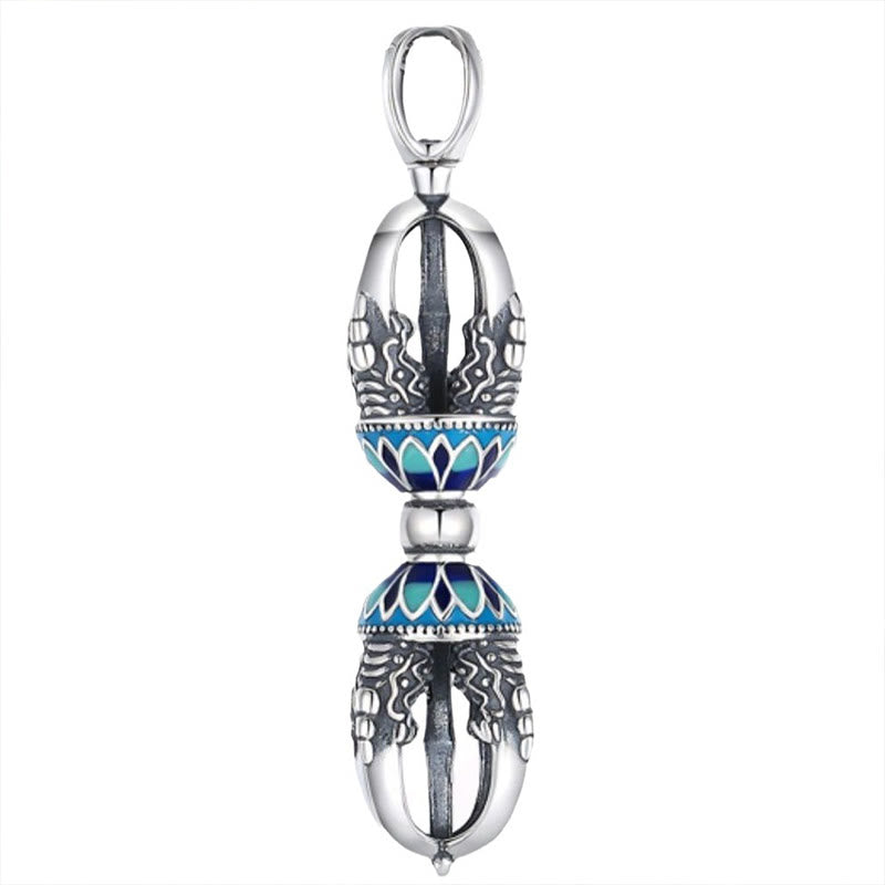 Colgante de collar con Buddha Stones y cobre tibetano Vajra Dorje con poder espiritual - image 4